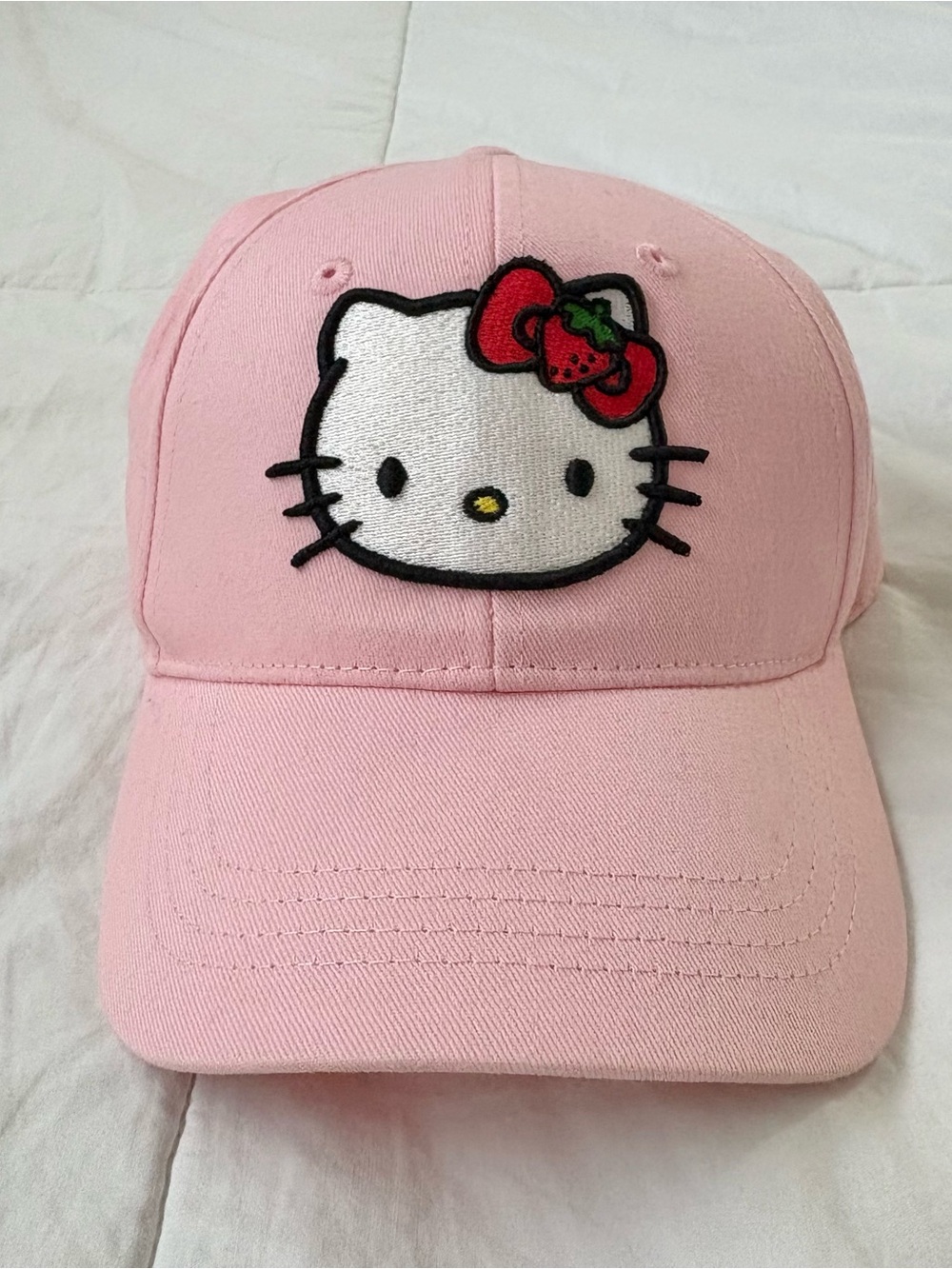 Strawberry Hello Kitty Pink Baseball Cap (Youth)